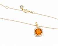 Necklace Idee Preziose dal 1987 Woman in Yellow Gold Zircone IP.CK18G/86 - IP.CK18G/86